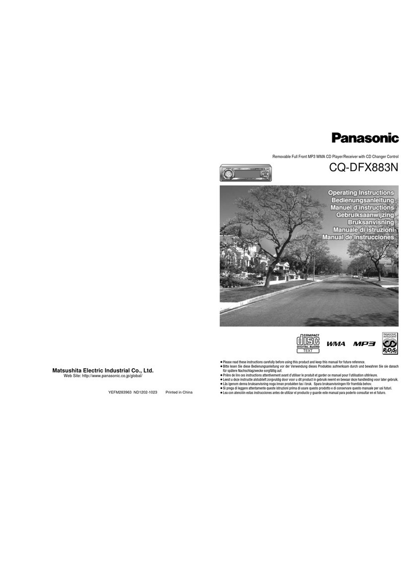 Panasonic CQ-DFX883N User manual