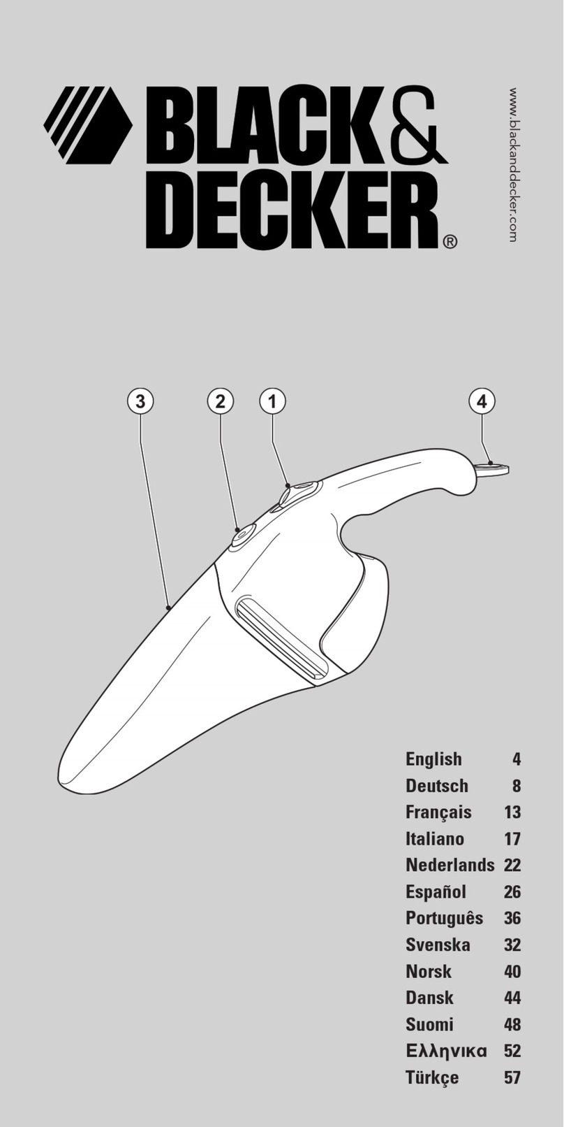 Black & Decker Dustbuster Series User manual