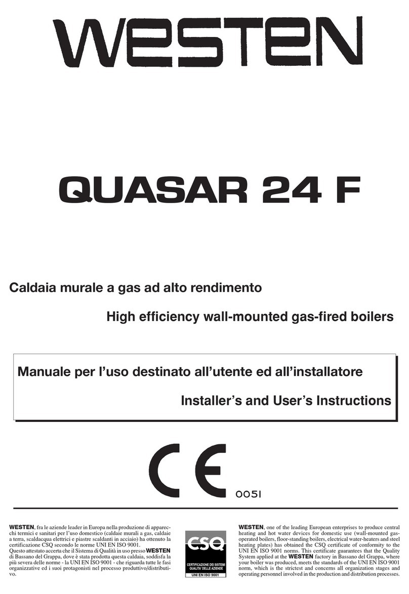 Westen QUASAR 24 F Installers and users instructions