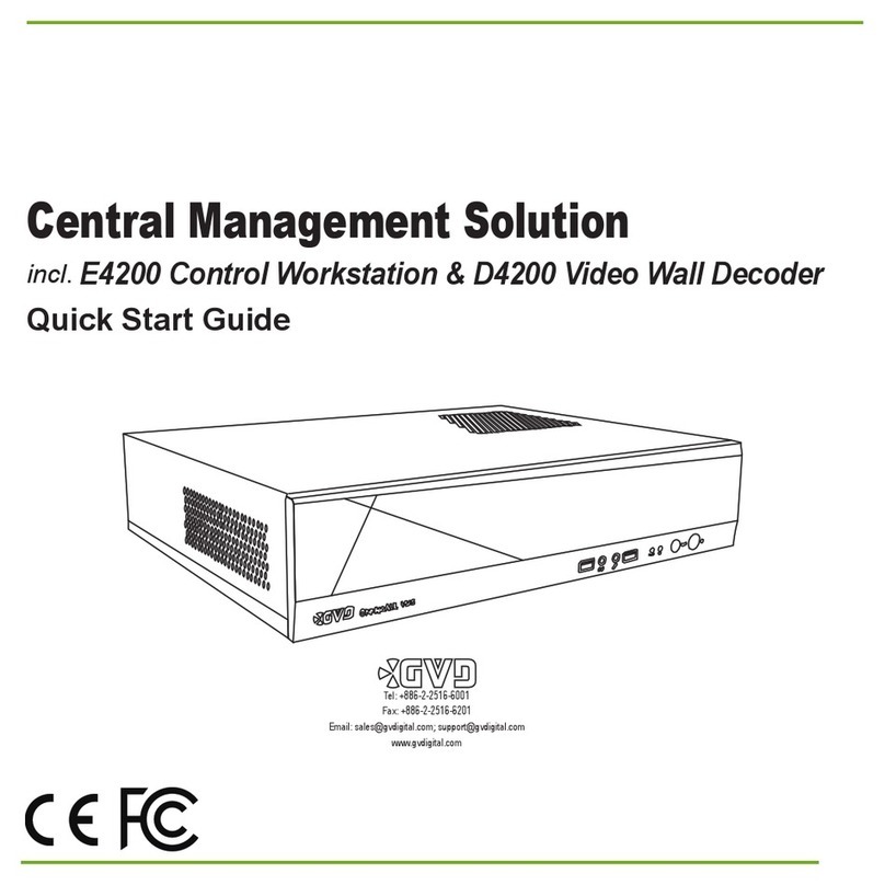 GVD E4200 Control Workstation quick start guide