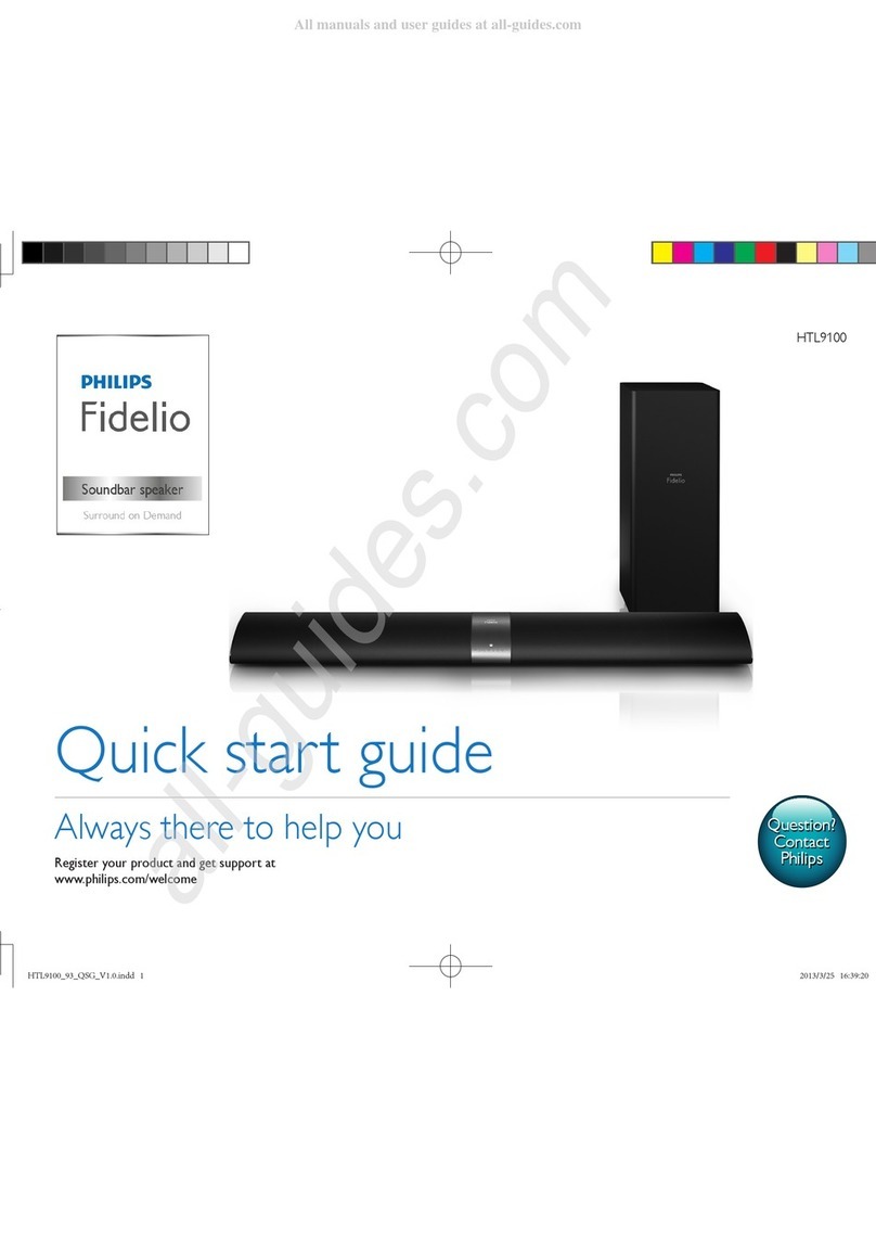 Philips Fidelio HTL9100 User manual