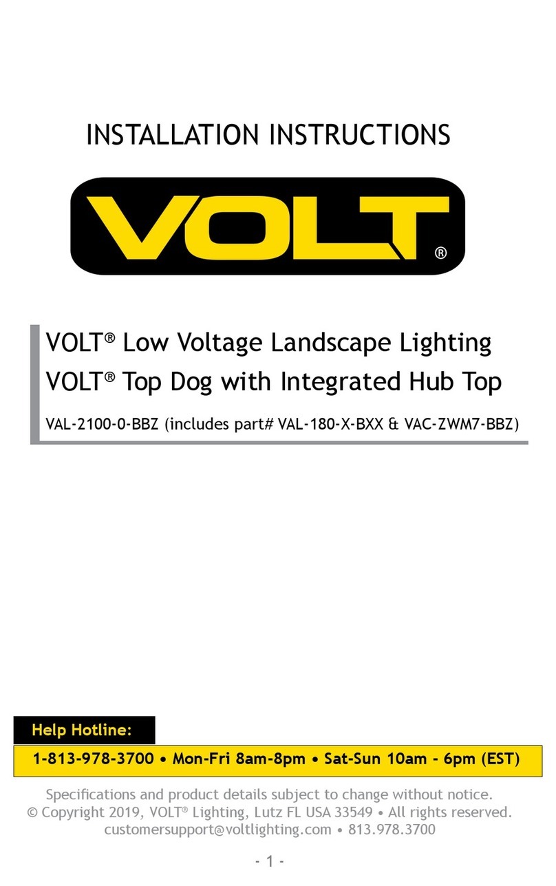 Volt VAL-2100-0-BBZ installation instructions
