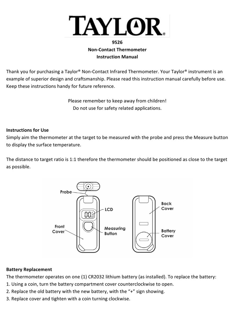 Taylor 9526 instruction manual