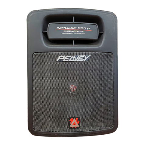Peavey Impulse Hypervent 500P User manual Peavey Impulse Hypervent 500P User manual