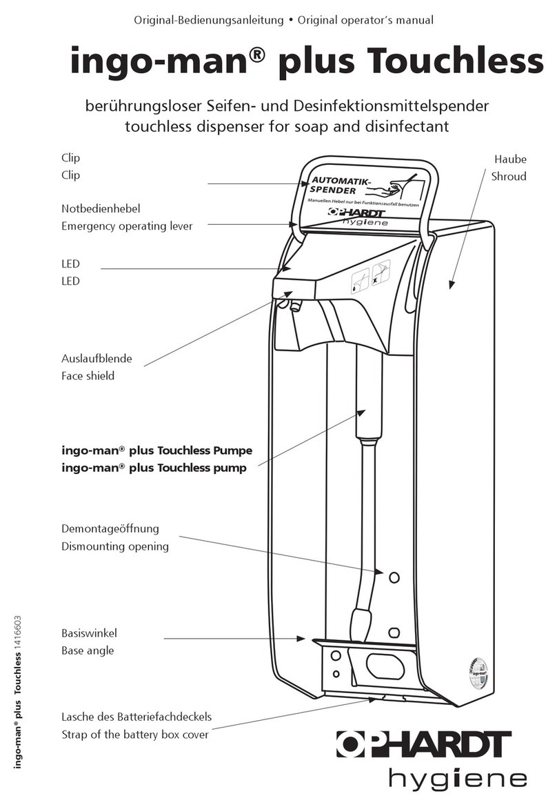 ophardt ingo-man plus User manual ophardt ingo-man plus User manual