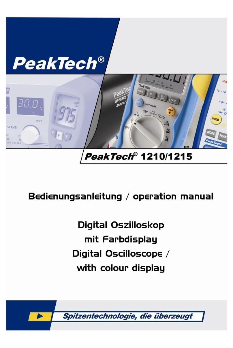 PeakTech 1210 Operation manual