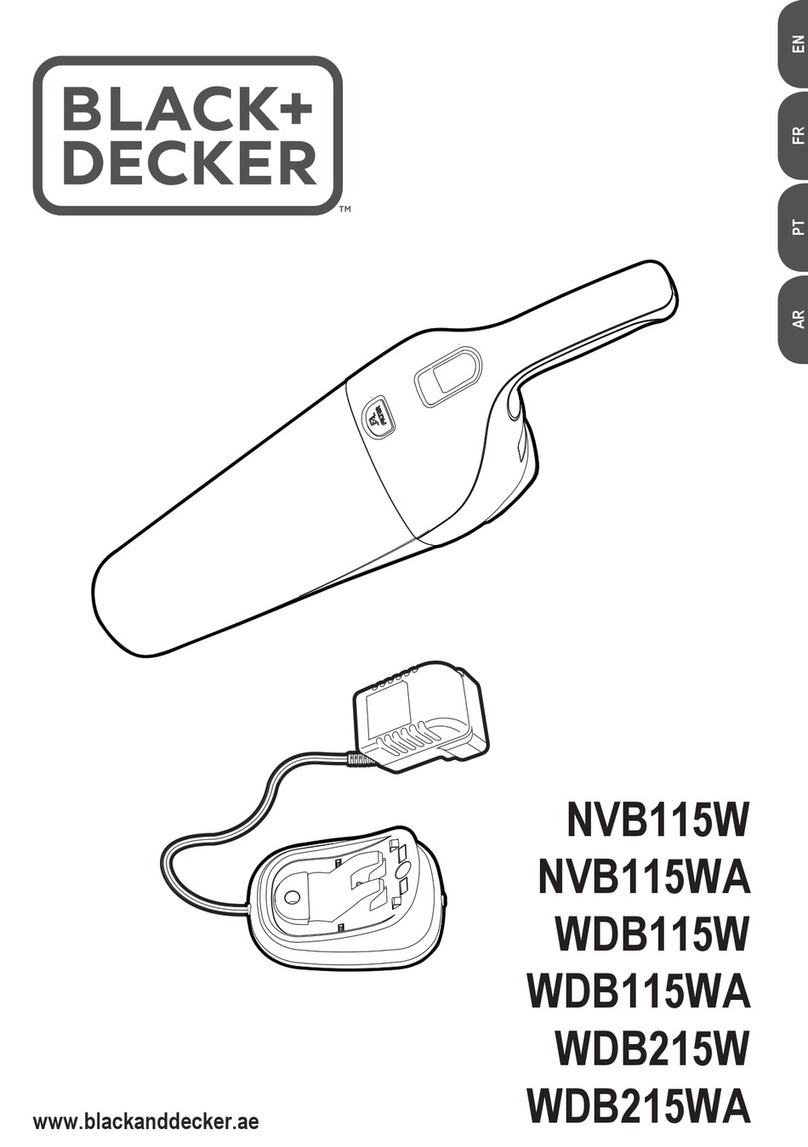BLACK DECKER Dustbuster NVB115W User manual