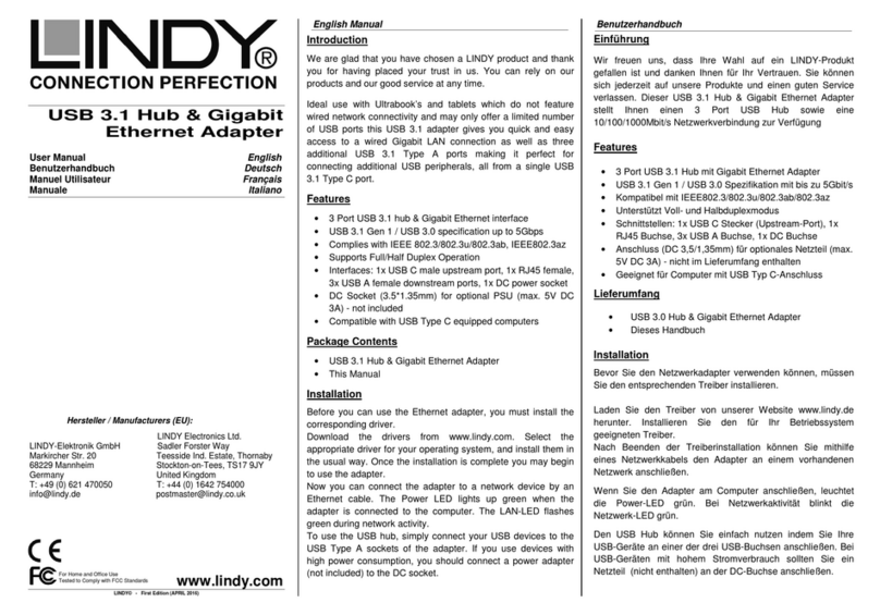 Lindy 43177 User manual