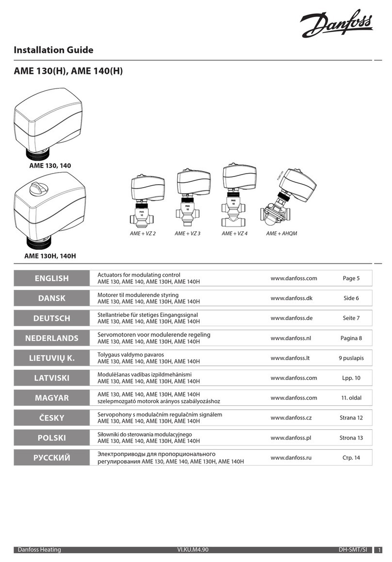 Danfoss AME 130H installation guide