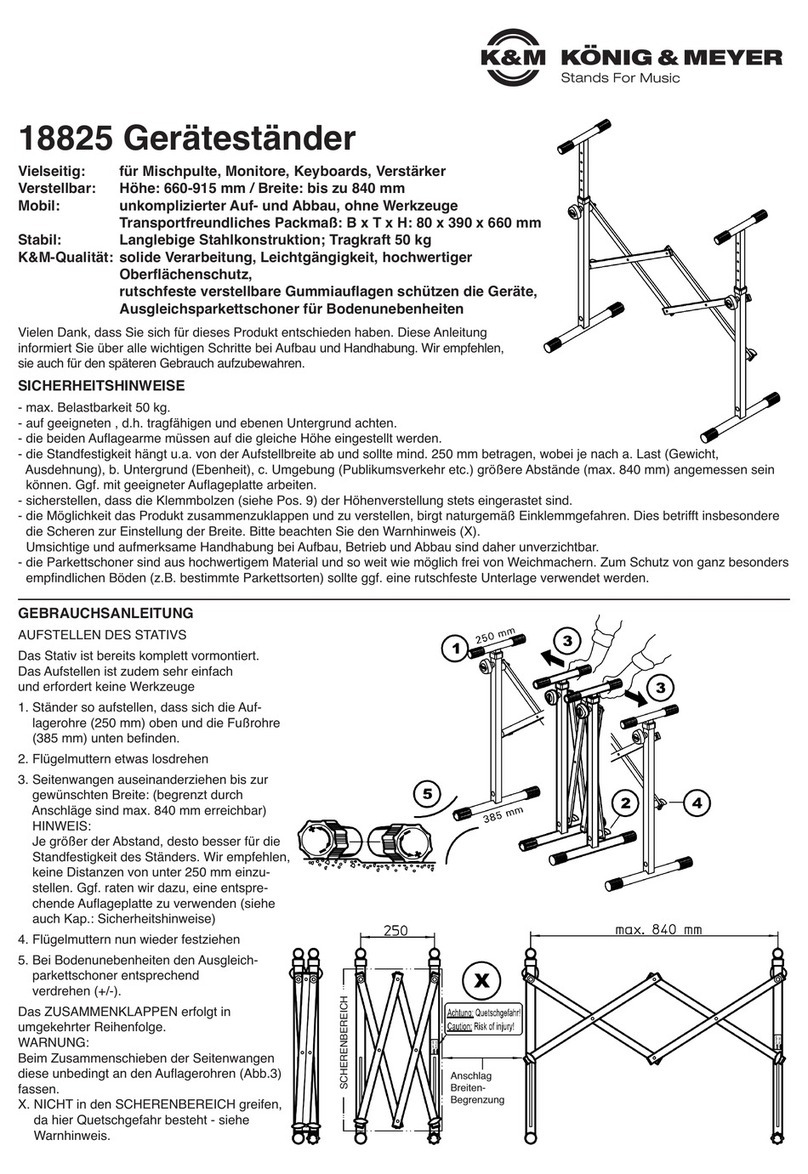 Konig & Meyer 18825 quick start guide