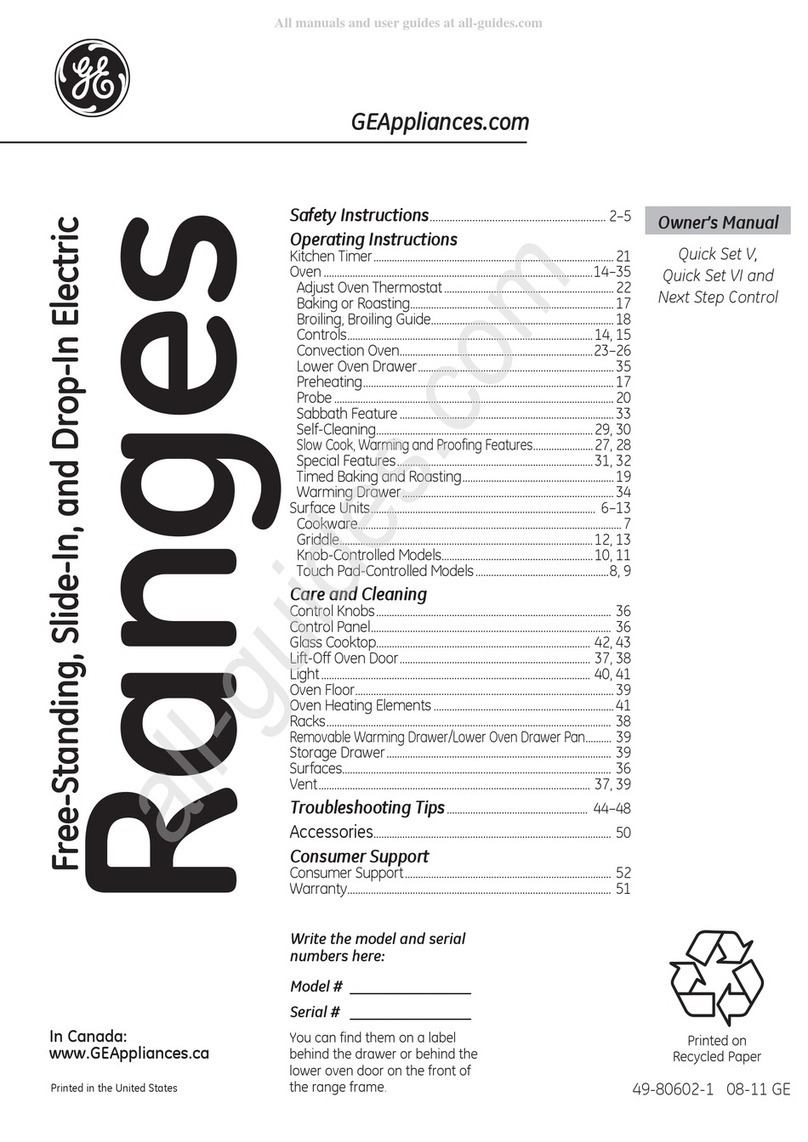 GE Quick Set V User manual