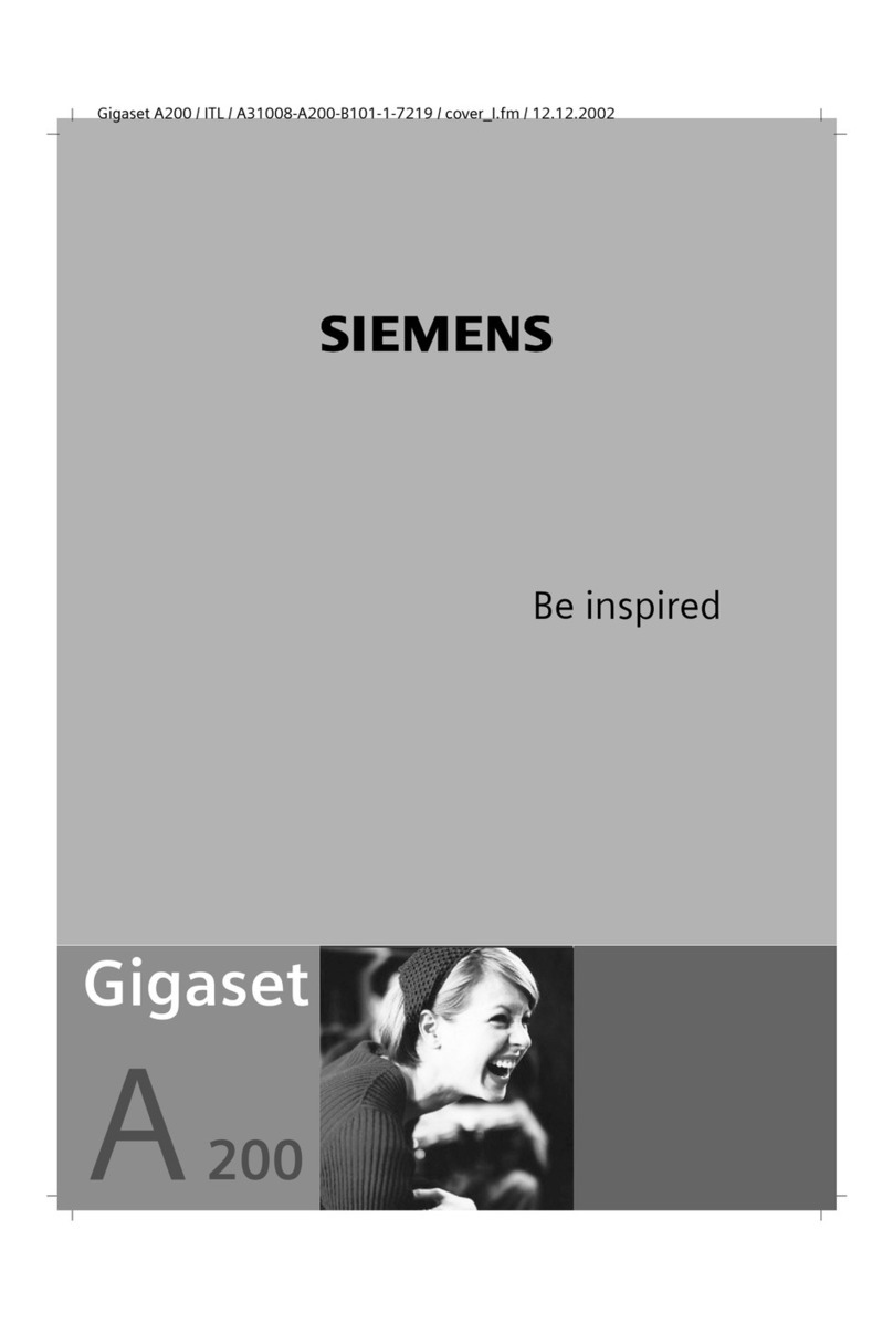 Siemens Gigaset A200 User manual