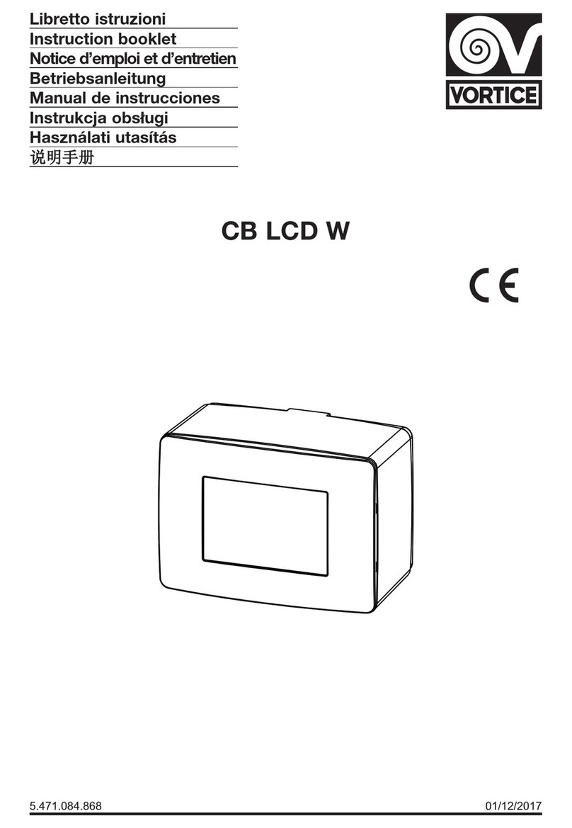 Vortice CB LCD W User manual