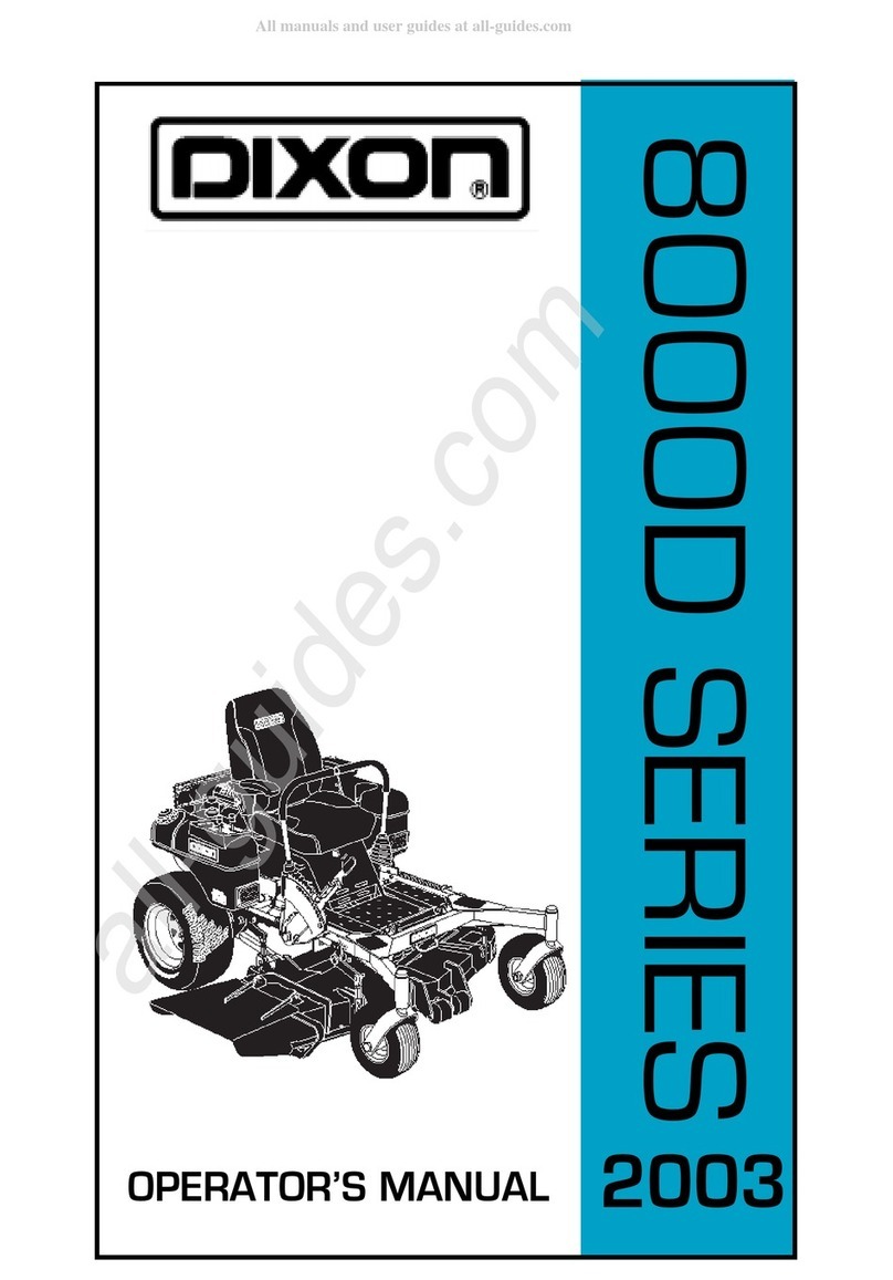 Dixon ZTR 8000D Series User manual