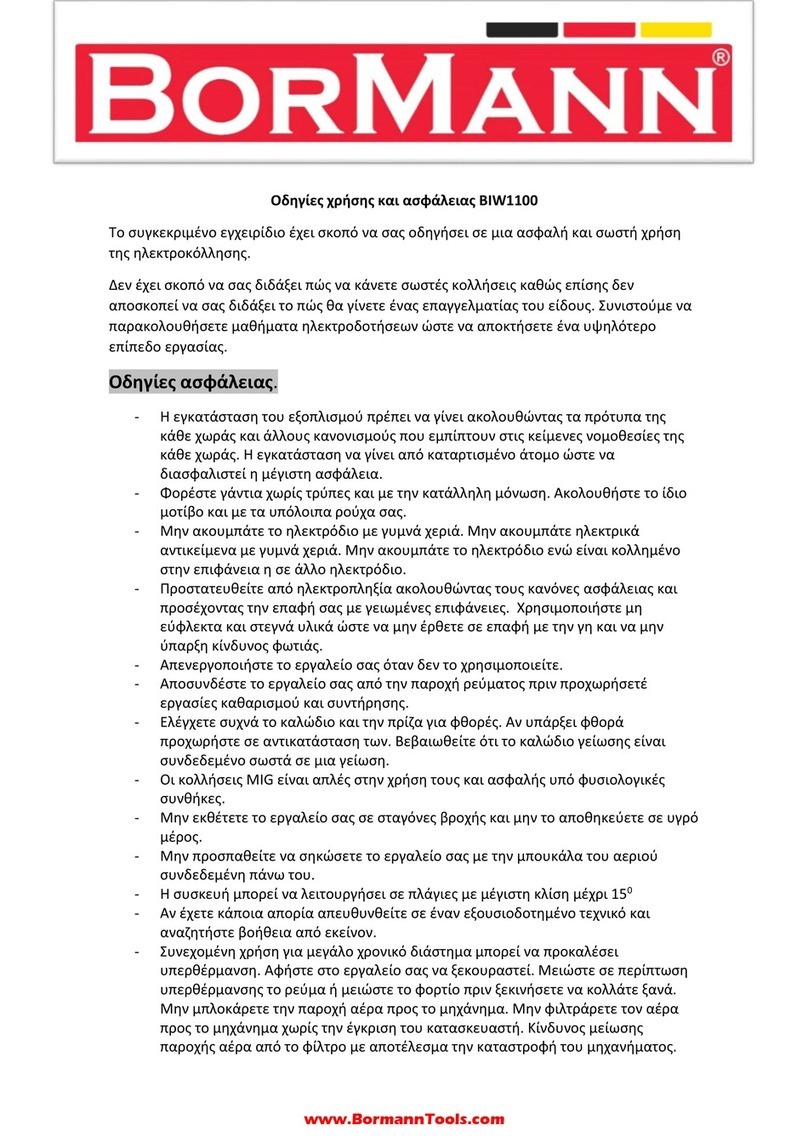 BorMann BIW1100 manual