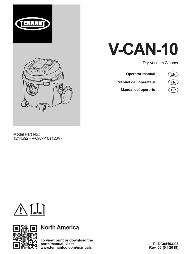 Tennant V-CAN-10 Operator's manual