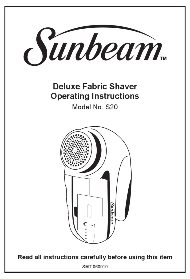 Sunbeam S20 User manual