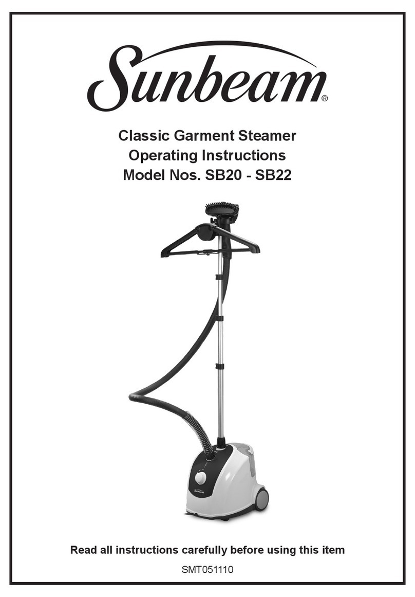 Sunbeam SB20 operating instructions