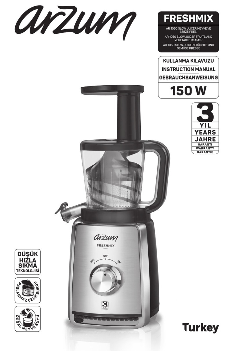 Arzum FRESHMIX AR 1050 manual