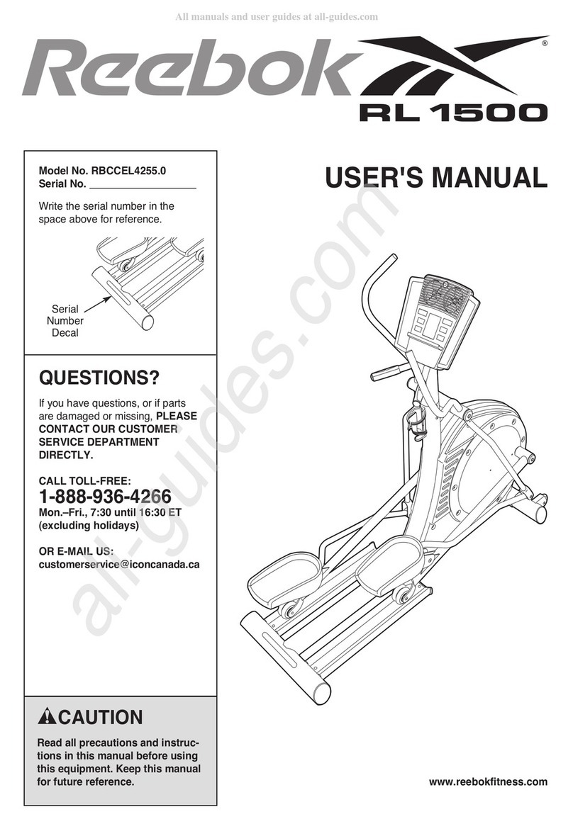 Reebok RBCCEL4255.0 User manual