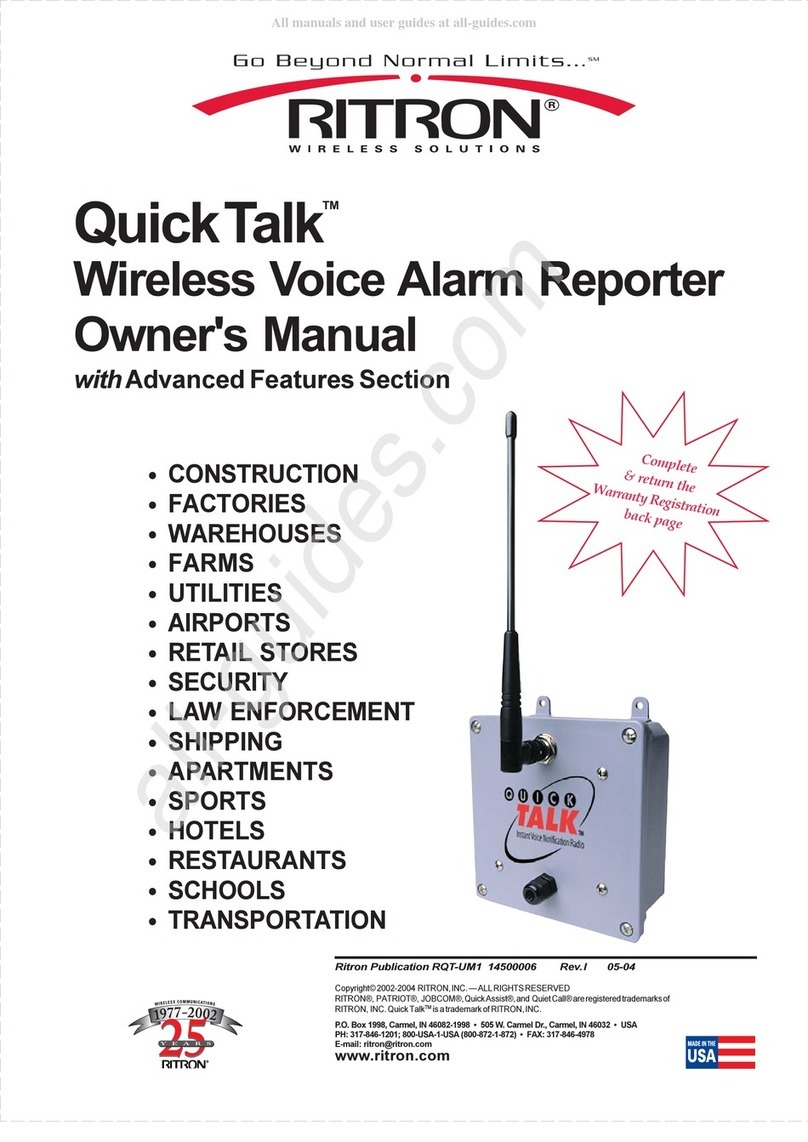 Ritron QuickTalk RQT-150 User manual