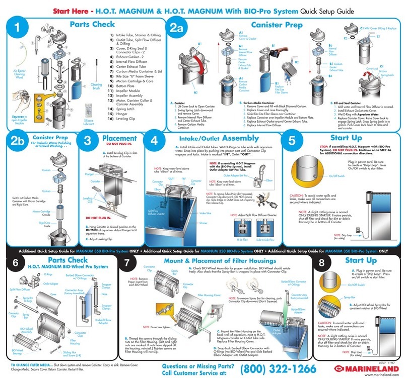 Marineland H.O.T. MAGNUM Quick setup guide