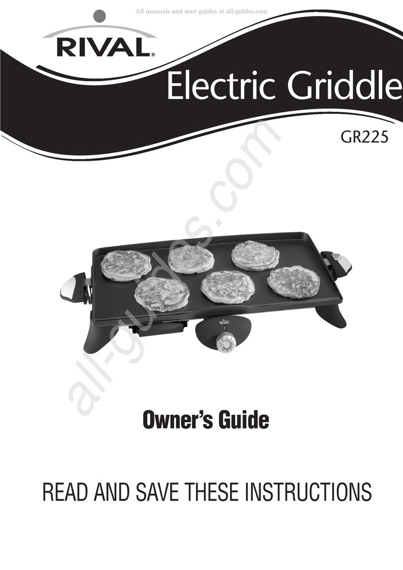 Rival GR225 User manual