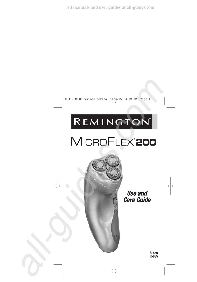Remington MicroFlex 200 R-830 User manual