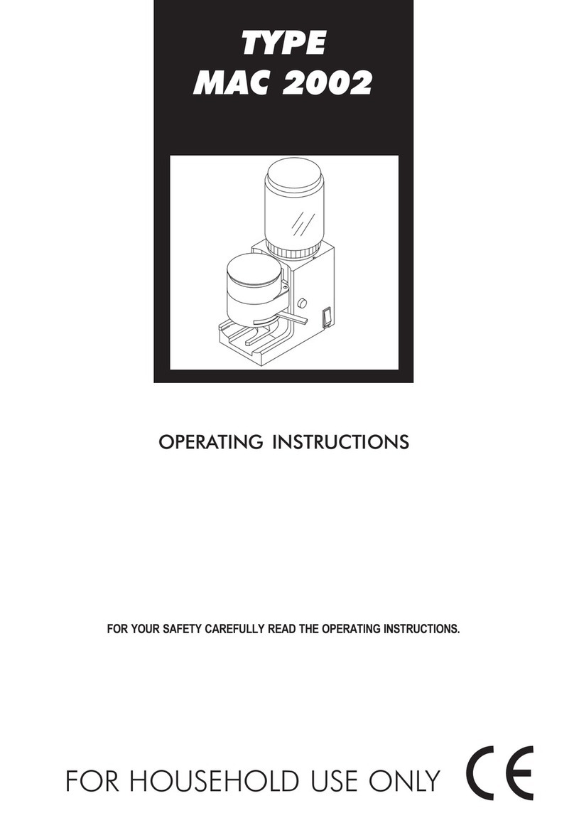 Saeco MAC 2002 operating instructions