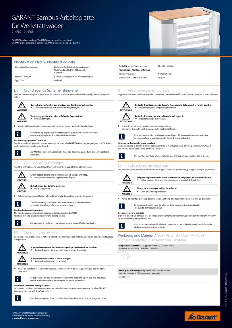 Hoffmann Garant 91 4780 instructions Hoffmann Garant 91 4780 instructions