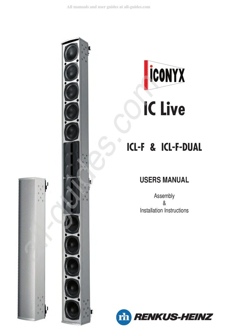 Renkus-Heinz Iconyx IC Live ILC-F-DUAL user manual