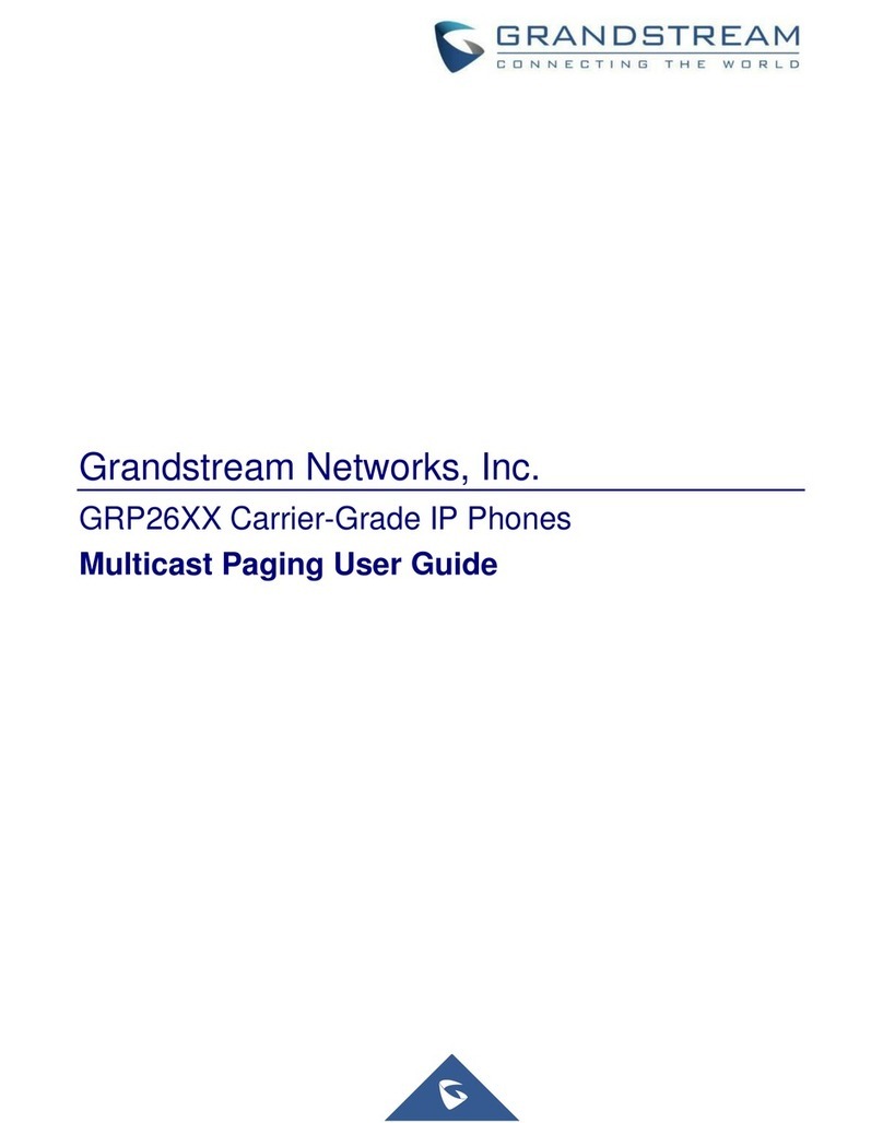 Grandstream Networks GRP26 Series User manual