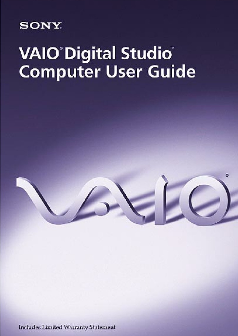 Sony VAIO Digital Studio computer User manual
