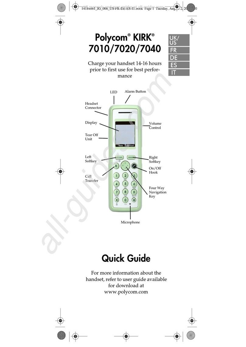 Polycom KIRK 7010 User manual