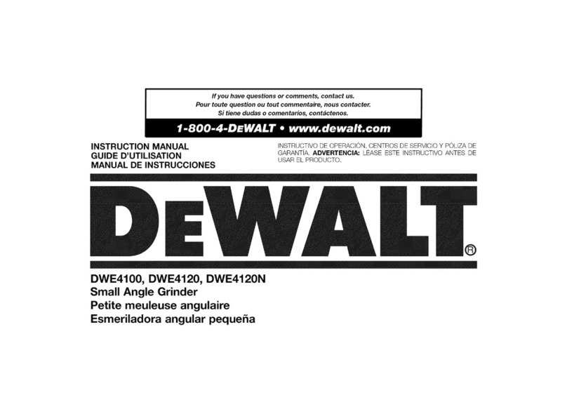 DeWalt DWE4100 instruction manual