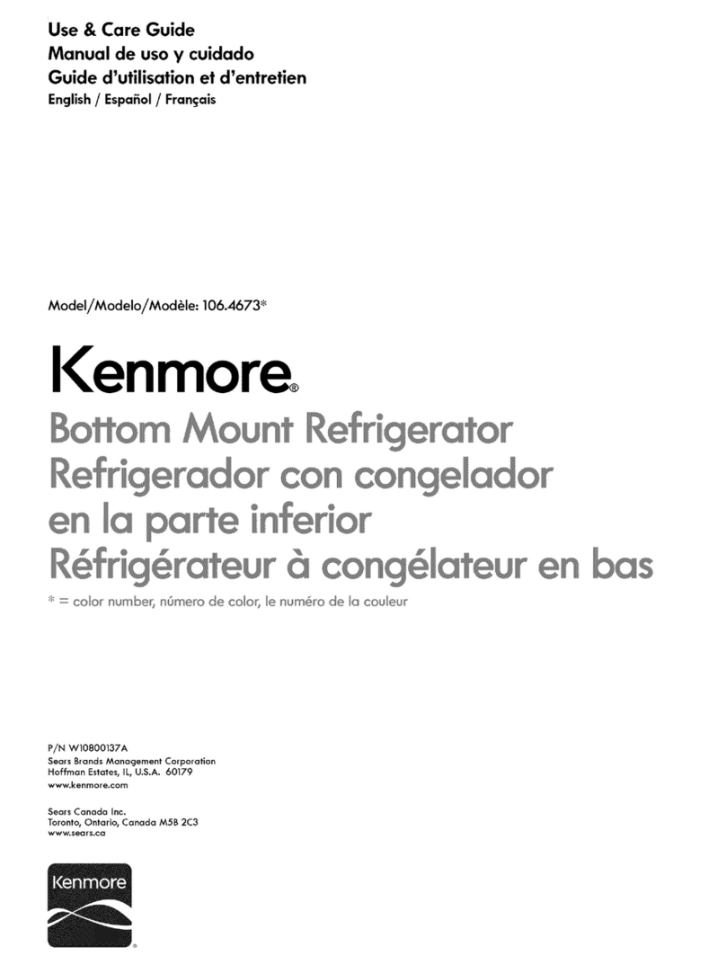 Kenmore 106.4673 Series User manual