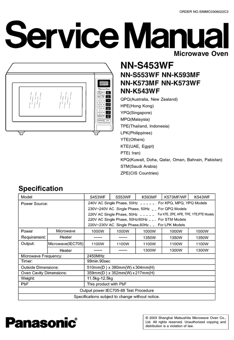 Panasonic NN-K593MF User manual