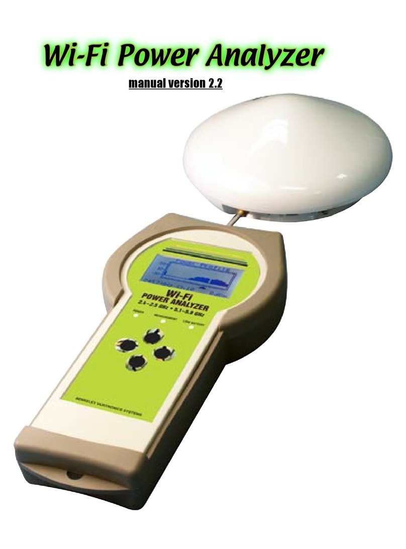 Berkeley Varitronics Systems Wi-Fi Power Analyzer User manual