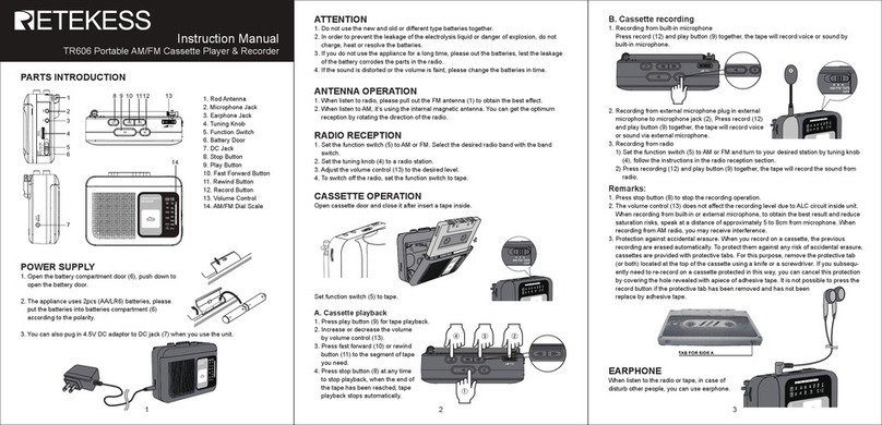 Retekess TR606 instruction manual