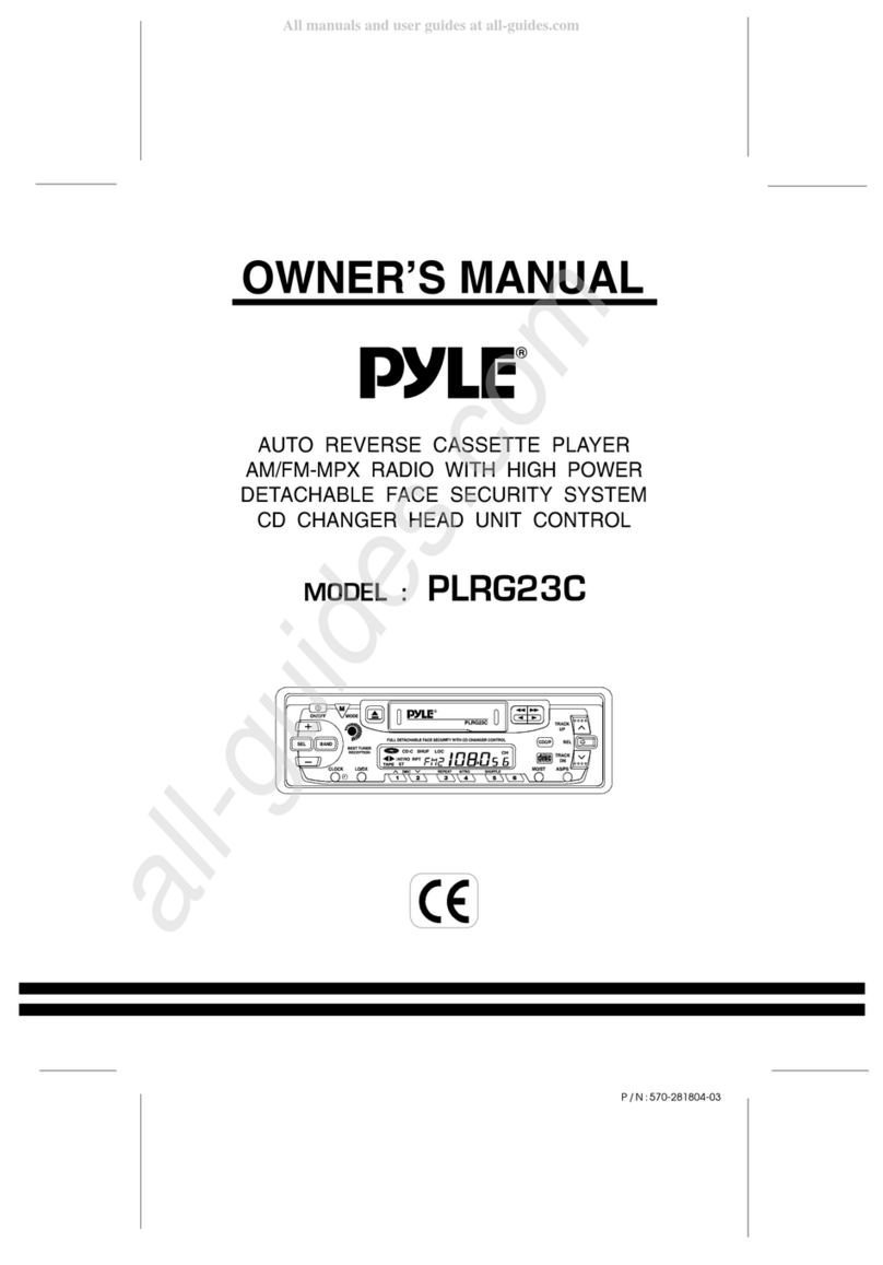 Pyle PLRG23C owner's manual