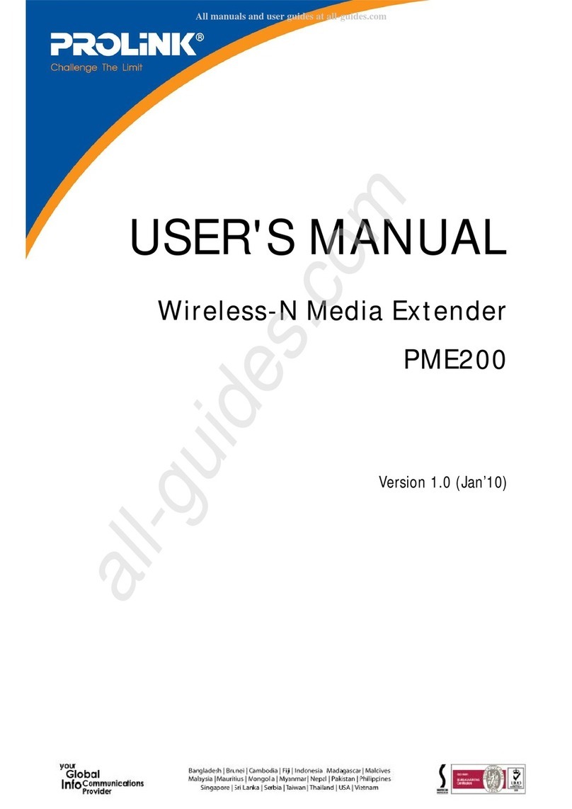 PROLiNK PME200 User manual