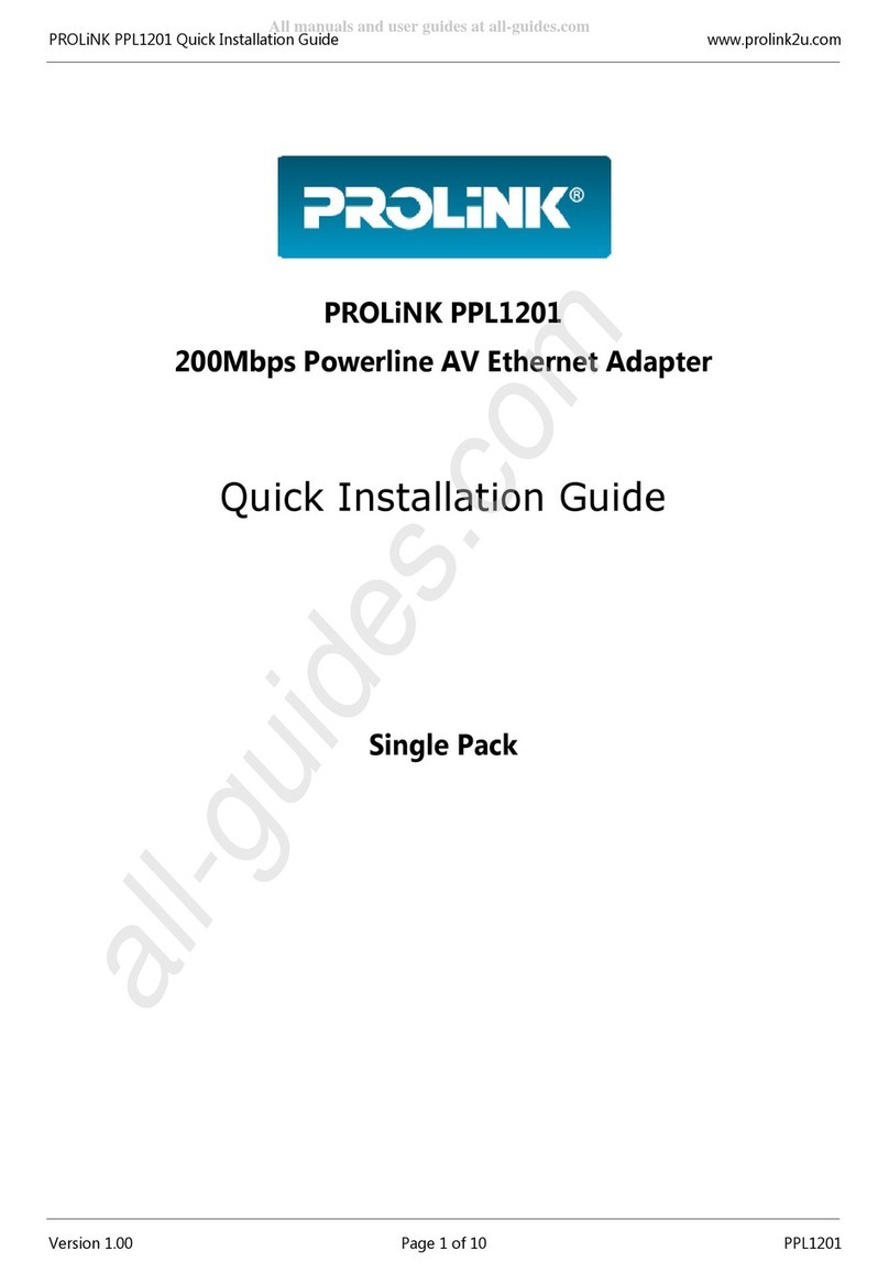 PROLiNK PPL1201 User manual