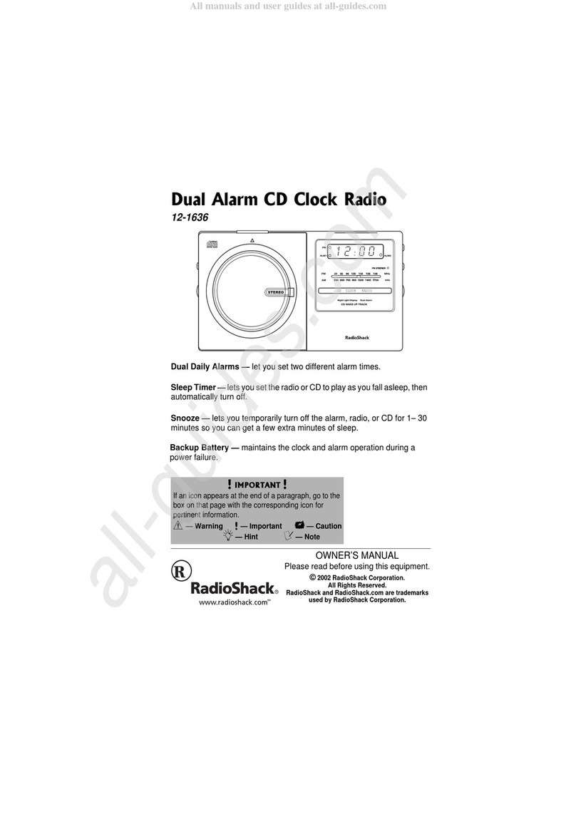 Radio Shack 12-1636 User manual