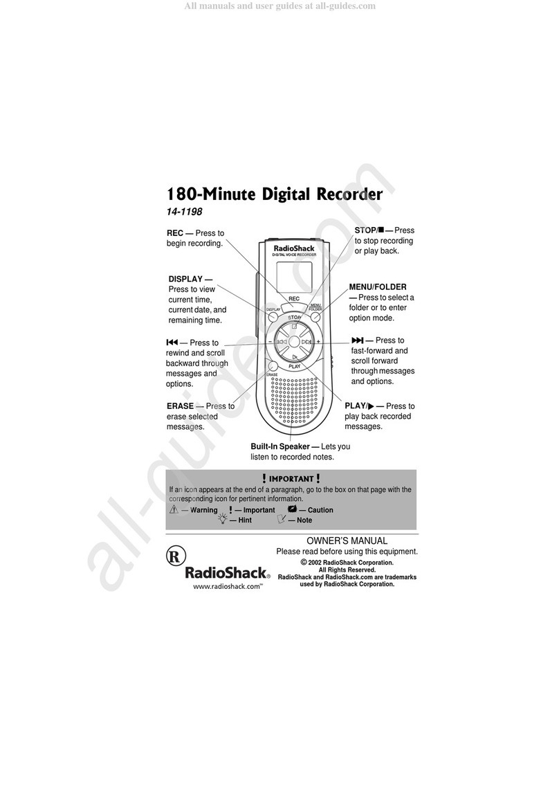 Radio Shack 14-1198 owner's manual