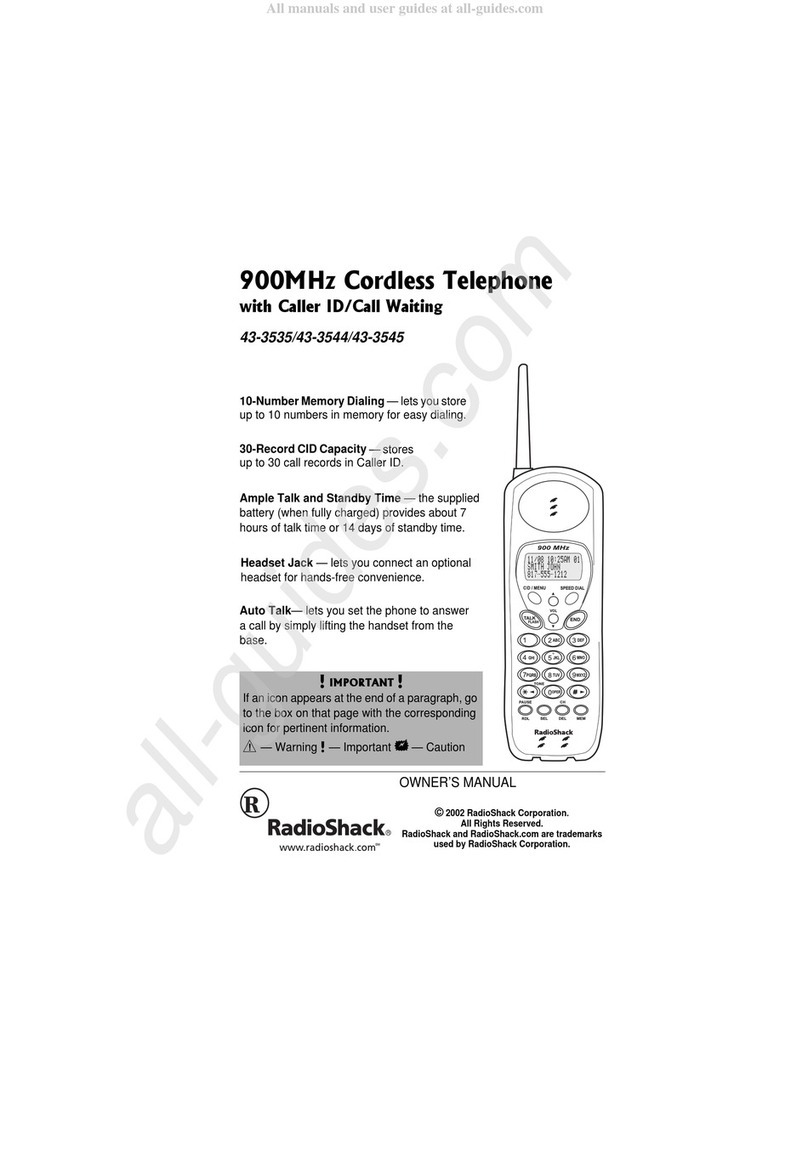 Radio Shack 43-3535 User manual Radio Shack 43-3535 User manual