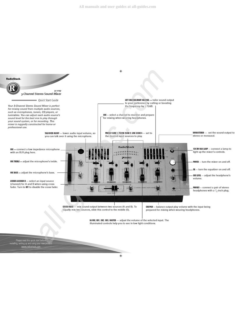 Radio Shack 32-2057 User manual