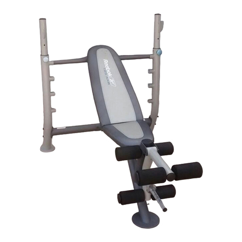 Reebok 125 Axb Bench User manual
