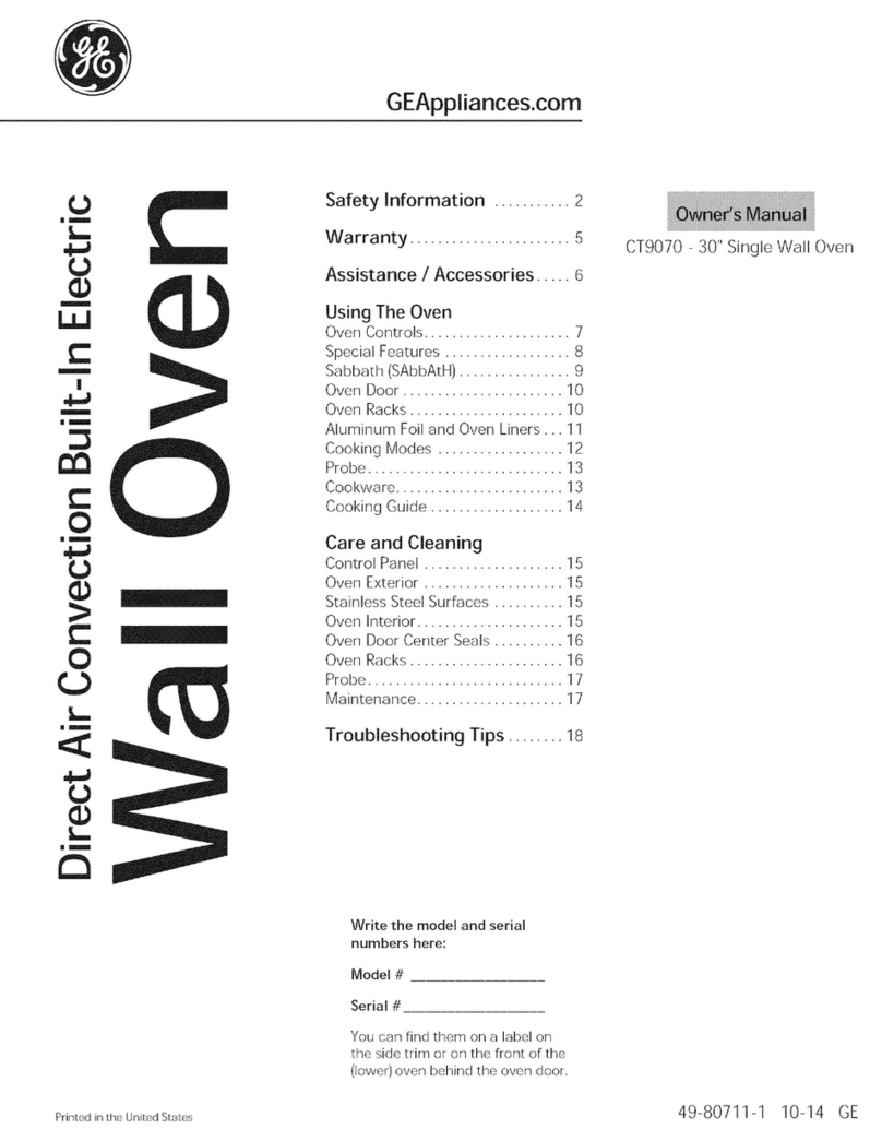 GE CT9070 owner's manual
