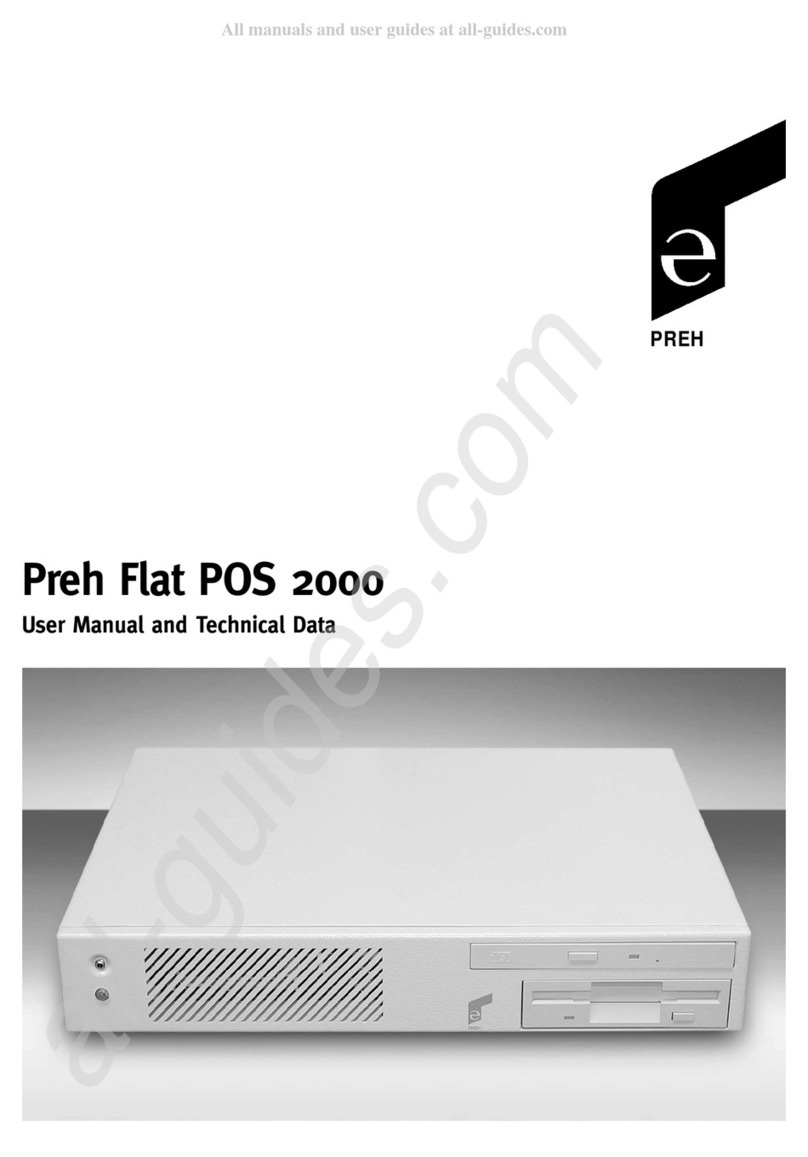 Preh POS 2000 User manual and technical data