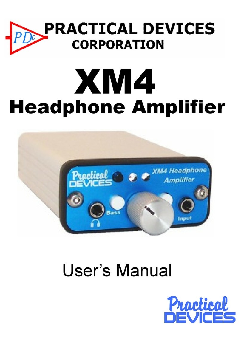 Practical Devices XM4 User manual